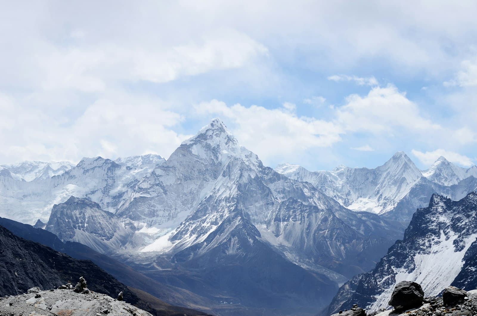 Snow-covered Alpine peak